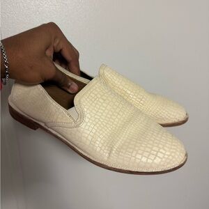 Trask Men's Textured Cream Slip-On Loafers